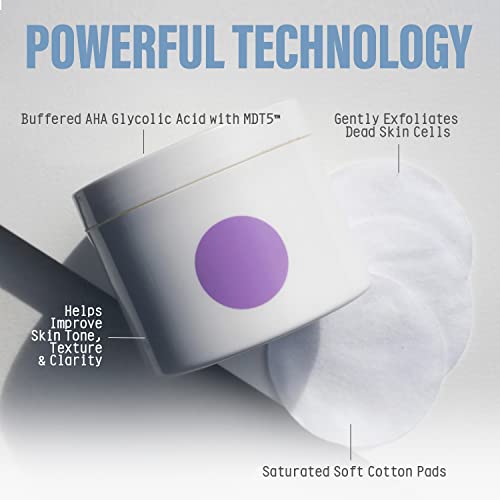 Somme Institute Transport Exfoliating Glycolic Acid Pads With Mdt5, Alcohol-Free Pads Gently Removes Dirt And Cleanses Pores, 50 Ct. #TOP3