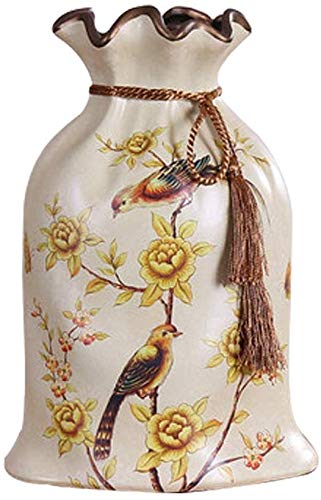 Vase en céramique sac rétro pour embellir une table basse style campagne américaine