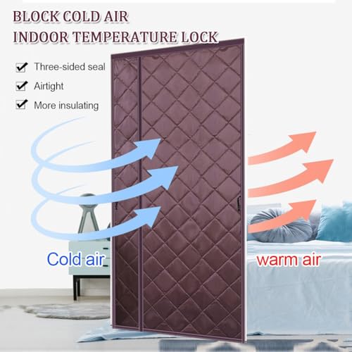 Rideau de porte thermique isolant anti froid pour bloquer les courants d'air