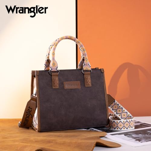 Image of Montana West Wrangler Tote Bag for Women Aztec Western Retro Purse Top Handle Handbags