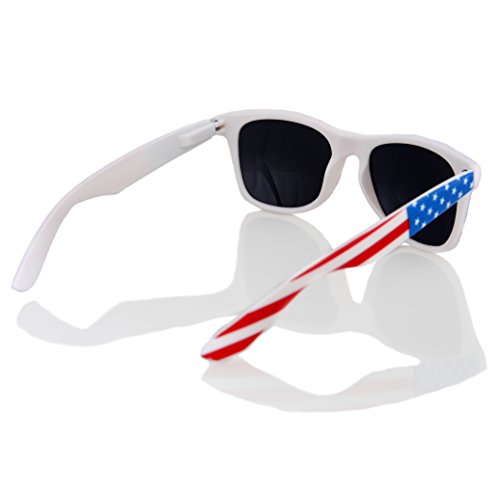 Classic Eyewear Retro 80's American USA Flag 4th of July Frame Sunglasses3