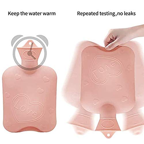 Kintao Hot Water Bottle- Bed Warm Waist Warm Back Hot Water Bottle With Super Soft Plush Material Cover For Back, Neck, Legs (Pink), Mulitcolor #TOP2