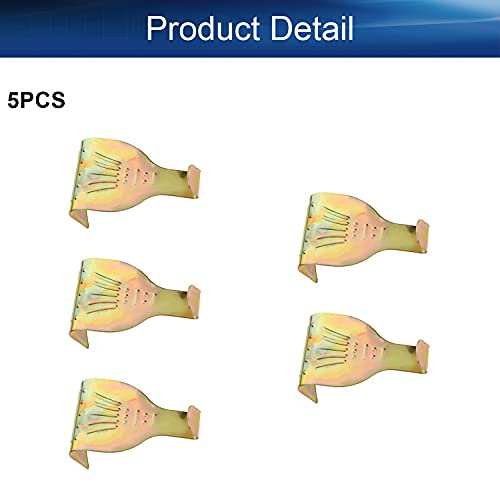 Image of Solid Moulding Picture Hooks Hangers Rail Hanging Hook Color Zinc-Plated 54mmx29mm Bronze 5pcs