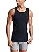 Fruit of The Loom Men's Lightweight Active Cotton Blend Undershirts, Tank - 8 Pack - Black/Grey, Large
