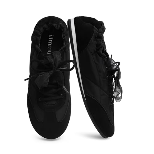 Image of iiimmu Ballet Flats Sneakers for Women Casual Walking Shoes