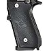 Hogue Rubber Grip Panel Set for Taurus PT-92, PT-99, PT-100, PT101, PT-92AR, Black - 99010
