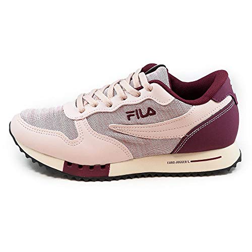 Fila Euro Jogger Sport, Tênis Feminino, Rosa (Smoke/Wine), 35