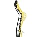 Women’s Mark 2 Defense Lacrosse Head Strung with Tech Trad (High Pocket - Black/Yellow)