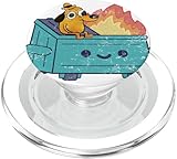 Funny dumpster Its Fine I'm Fine Everything Is Fine dog meme PopSockets PopGrip for MagSafe