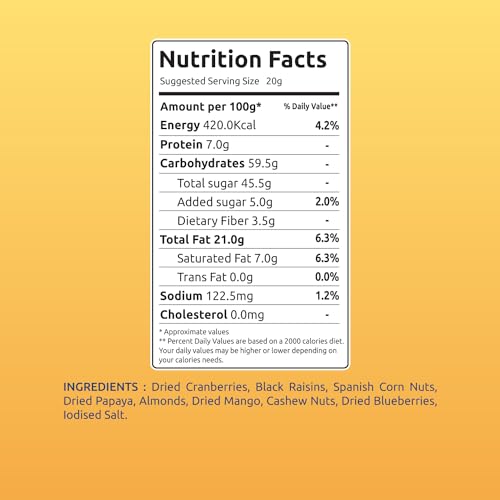 Image of Farmley Snack Mix | 6 Superfood in 1 Mix | Mixed Nuts, Mixed Dry Fruits, Dry Fruits, Nuts and Seeds Mix, Almonds, Cashew, Pumpkin & Sunflower Seeds, Guilt free Snack (Pack of 1) (28 g (Pack of 1))