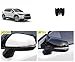 TERDARAY Side View Mirror Cap Cover Compatible With Toyota Corolla Cross 2024 2023 2022 Horn Style Rearview Mirrors Trim Car Accessories ABS 2PCS(Glossy Black Style)