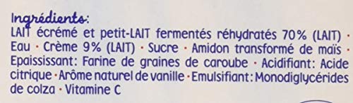 Blédina - Brassés pour Bébé dès 6 Mois - Saveur Vanille - Dès 6 Mois - Lot de 6x95g