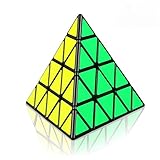 Racocou Pirámide, tetraedro de Cuatro Caras de Alta complejidad, Cubo Mágico 4x4 de resolución rápida, Juguete Educativo, para Aprendizaje y Creatividad Relajante