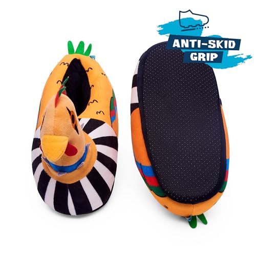Coddies Punk Chicken Slippers | Novelty Gag Gift, Funny Slippers, Bird Shoes | 3 Sizes (S, M, L) | Men, Women & Kids3