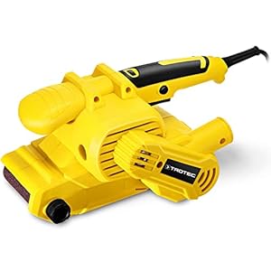 TROTEC PBSS 10-800 Bandschleifer – 800 W, 120–380 m/min, automatische Bandzentrierung, stationär & mobil nutzbar, Staubabsaugung, Schnellspannsystem, inkl. Schleifband & Zubehör