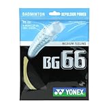 YONEX BG 66 Badminton String (Platinum Gold)