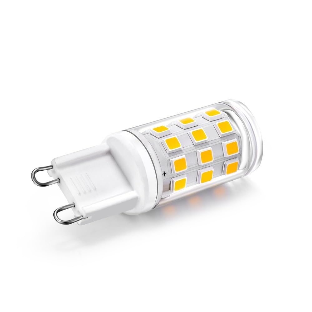 YSJX Lighting, Confezione da 20, Lampadina LED a mais 2835SMD-33LED G9 3W AC220-240v Senza sfarfallio Ceramica di piccole dimensioni + Lampade PC Lampadine per la casa(Cool white)