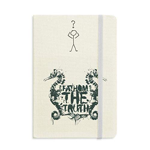 Carnet de questions hippocampe vert de reliure supérieure format A5