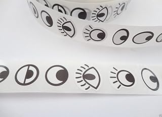 a2bsales Black & White Self Adhesive Eye Stickers Eyes 12mm Peel Stick Craft Card Making - Pack Size: 50