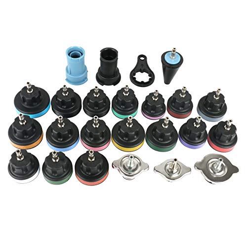 OIMERRY 28PCS Universal Radiator Pressure Tester for Vehicles, Vacuum Type Coolant System Pressure Leak Tester Kit