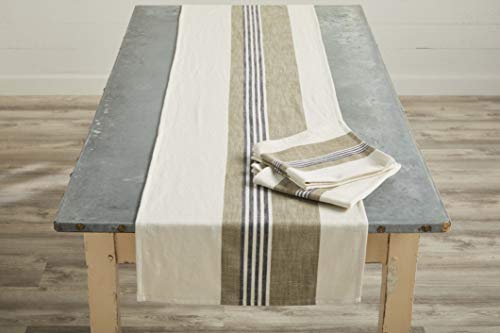 Mud Pie Cotton Knubby Farmhouse Table Runner #TOP1