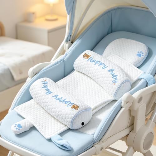 Almohada de cabeza plana para niños ideal para viajes en coche y avión 4