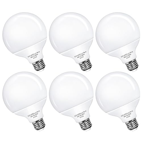 EvaStary G25 LED Globe Bulbs, Vanity Light Bulb for Bathroom Vanity Mirror, 60W LED Light Bulbs Equivalent, Bright 5000K Daylight E26 Base Bulb, 6W LED for Round Makeup Mirror Home Lighting, 6 Pack EvaStary G25 LED Globe Bulbs, Vanity Light Bulb for Bathroom Vanity Mirror, 60W LED Light Bulbs Equivalent, Bright 5000K Daylight E26 Base Bulb, 6W LED for Round Makeup Mirror Home Lighting, 6 Pack