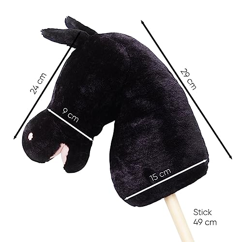 Panduro hobby horse fur real horse toys stick jumps for girls toy craft horse on a stick realistic without sound wooden plug without wheels - Image 3