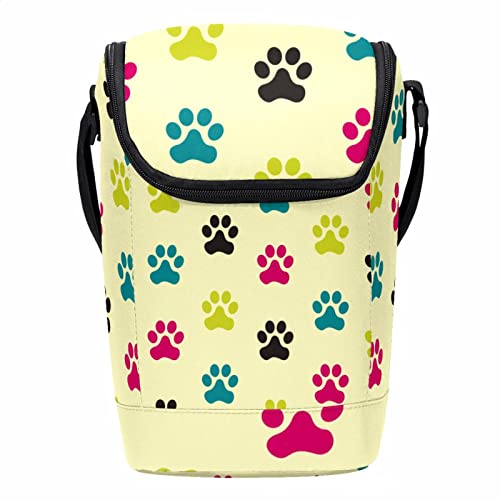 Lonchera grande con correa ajustable para llevar comida Paw Dog 2