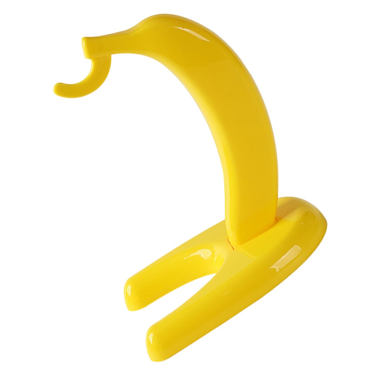 Cabilock 5 Piezas Estante De Plátano Colgador De Bananas Colgador De Banano Eléctrico Percha De Plátano Amarilla Estante para Plátanos Independiente Gancho Porta Bananas Dos Páginas Yellow