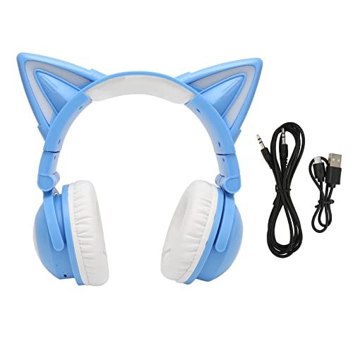 Auriculares Bluetooth con orejas de gato, el regalo ideal con luces LED para niños y adolescentes 5
