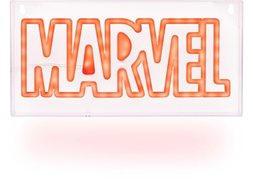 La Mejor Lista de Marvel 3d los 10 mejores. 45 Luz de neón LED Marvel - Producto oficial, luz independiente o montada en la pared, decoración para sala de juegos y memorabilia de cine