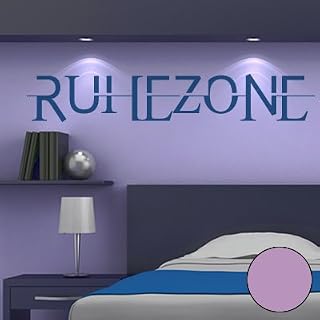 A283 Ruhezone - Adhesivo de pared (150 x 25 cm, disponible en 40 colores y 5 tamaños), color lila