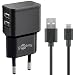 Produktbild Goobay 44984 Micro USB Dual Ladeset 2,4 A Ladegerät, schwarz