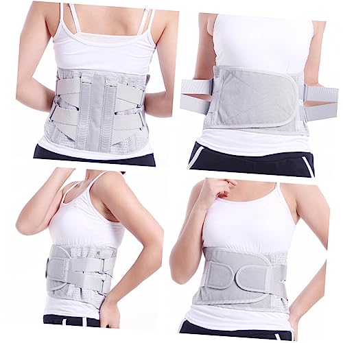 Faja lumbar con soporte de cintura y placa de acero talla S gris miniatura 3