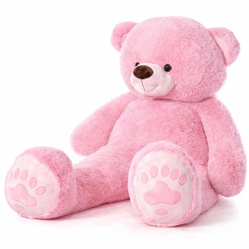 Image of 7 Feet Pink Giant Teddy Bear Soft, Plush, and Cuddly Stuffed Animal for Kids, Birthdays, Anniversaries, Valentine's Day, and Special Occasions Large Huggable (Pink /84 inch)