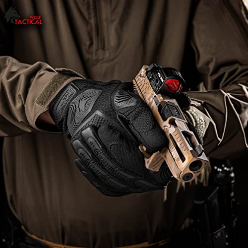 Wolf Tactical Shooting Gloves Tactical Gloves For Men Military Gloves, Airsoft Gloves For Paintball Combat Army Touchscreen #TOP3