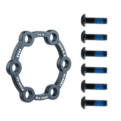 XAGMODSHN Aluminium Alloy 6 Hole Brake Disc with 6 Screws Electric Scooter Brake Disc Scooter Brake Disc Rotor Pad Easy to Use