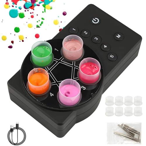 Mélangeur d'encre de tatouage magnétique rechargeable à 3 vitesses avec accessoires