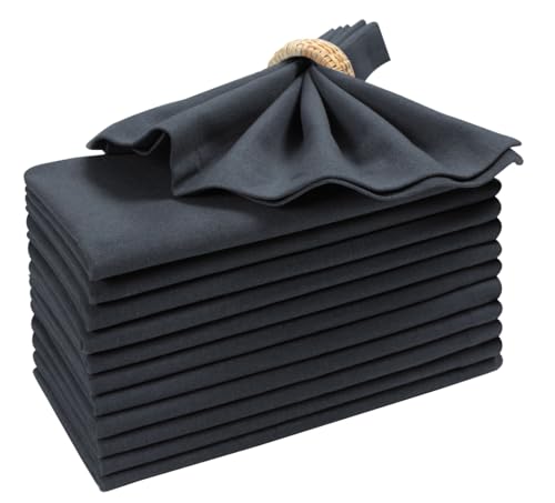 Bedding Craft Cotton Dinner Cloth Napkins Set of 12 –