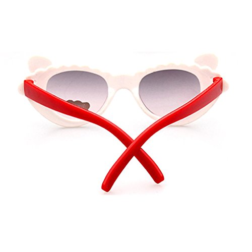 Homyl Bowknot Óculos de sol estilo desenho animado para atividades ao ar livre, lindos óculos para b