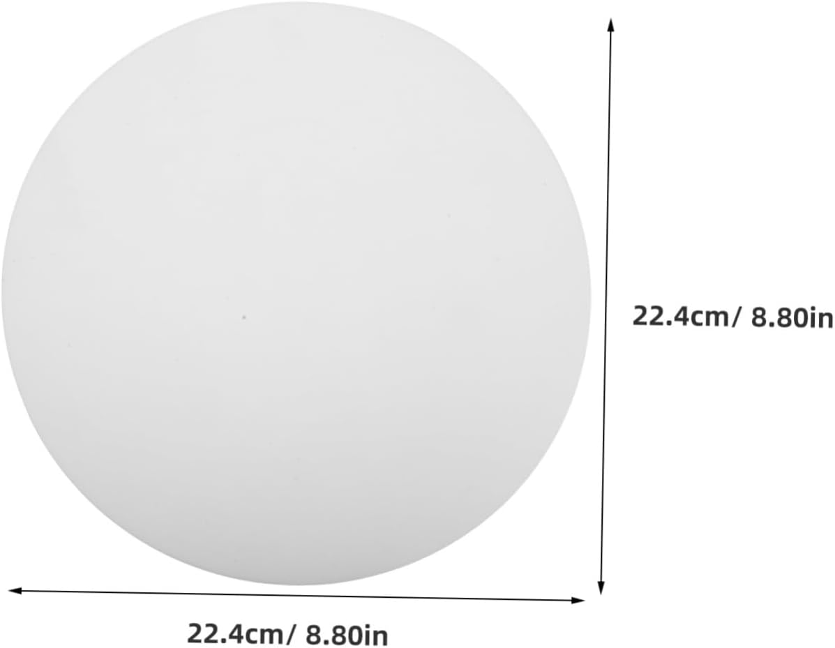 ERINGOGO 2pcs round Acrylic Lampshade Diffuser 8.8 Inch Diameter 1mm Thick Light Diffuser Sheet with Smooth Burrfree Edge for Dining Rooms and Countertop Lighting