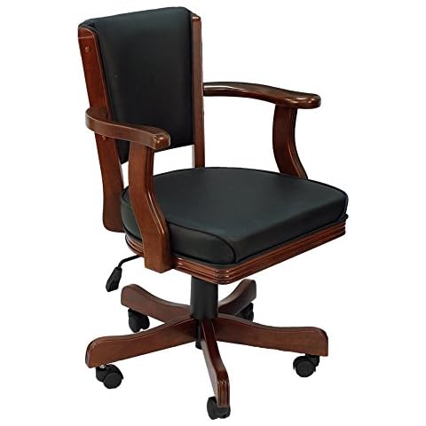 Cushioned Game Table Arm Chair Finish: English Tudor Cover