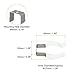 MECCANIXITY T10 U Clips Holder Bracket for LED Light Bulb Mounting Bracket Stainless Steel Fluorescent Tube Holder Screw Pipe Clamps Spring Holder Tool Clips, White Pack of 10
