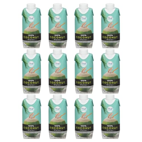 Thai Coco タイココ 100%ココナッツウォーター 330ml×12本 完全無添加 保存料・着色料0 カロリーオフ