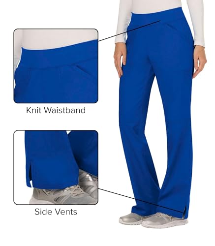 Image of Cherokee Women Scrub Pant with Straight Leg Pull-on Pant Medical Bottom with 4 Pocket & 2-Way Stretch Fabric - WW110