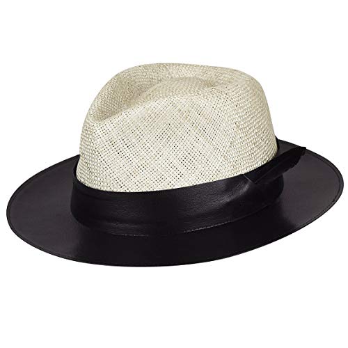 Bailey of Hollywood Chapeau en Paille Larsenof Hollywood Chapeau de Soleil (S (54-55 cm) - Nature-Noir) Cover