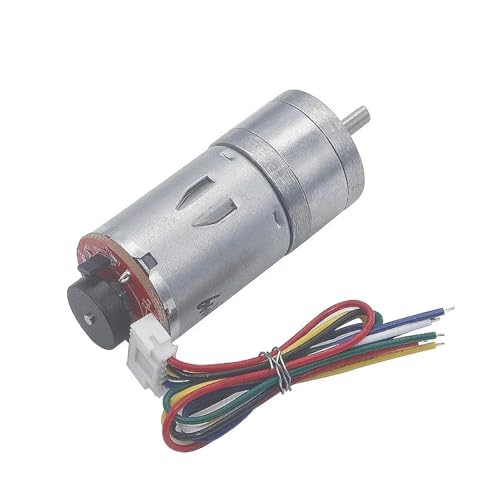 Moteur à engrenages à couple élevé JGA25-370 avec encodeur de vitesse