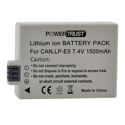 Baterías LP-E5 y cargador para solucionar el apagado de Canon EOS 2