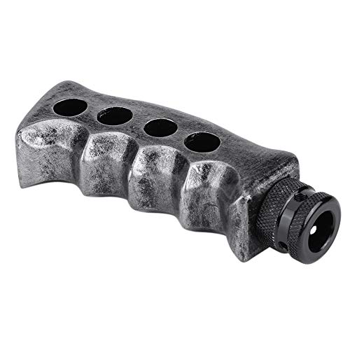 Aramox Gear Shift Knob,Universal Resin Manual Transmission Car Gun Grip Knife Handle Gear Shift Lever Knob Shifter (Titanium) #TOP3